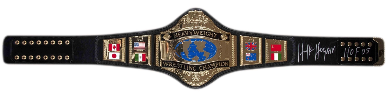 Hulk Hogan Signed And Inscribed WWF Championship Belt (JSA)